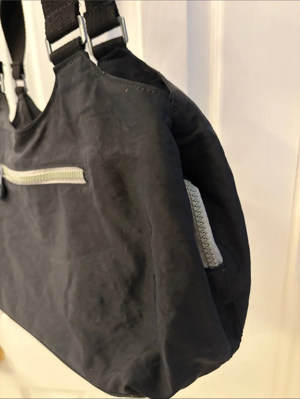 Harajuku Lovers Black Nylon shoulder Tote with Wide canvas Straps